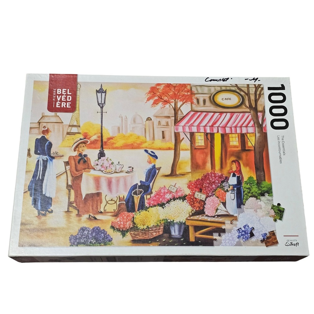 Pierre Belvedere Tea in Paris 1000 Piece Jigsaw Puzzle Trefl French Cafe Scene‎